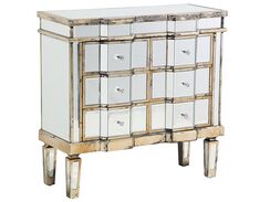 Lipasto peililasi 6 laatikkoa hopea MOZELA Lipasto peililasi 6 laatikkoa hopea MOZELA