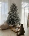 Künstlicher Weihnachtsbaum schneebedeckt 180 cm weiß FORAKER_895596