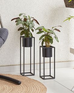 Kukkateline rauta musta 15 x 15 x 50 cm IDRA Kukkateline rauta musta 15 x 15 x 50 cm IDRA