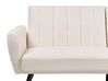 Fabric Sofa Bed Light Beige VIMMERBY_900024