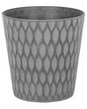 Vaso para plantas em fibra de argila cinzenta escura 36 x 36 x 36 cm LAVRIO_740504
