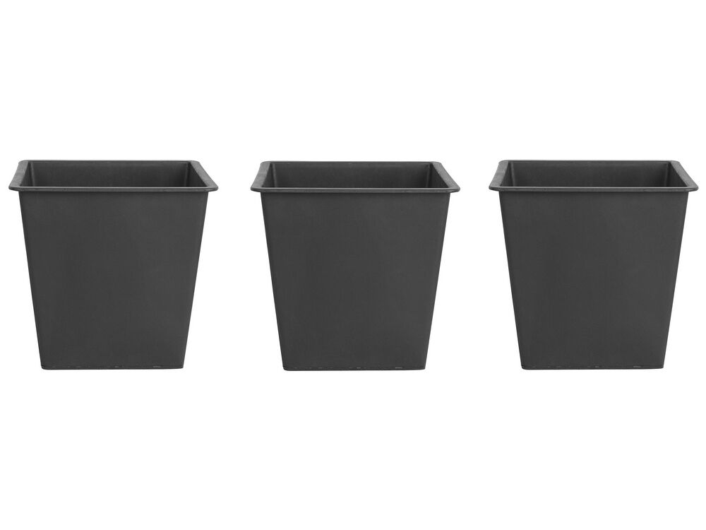 3 square pots