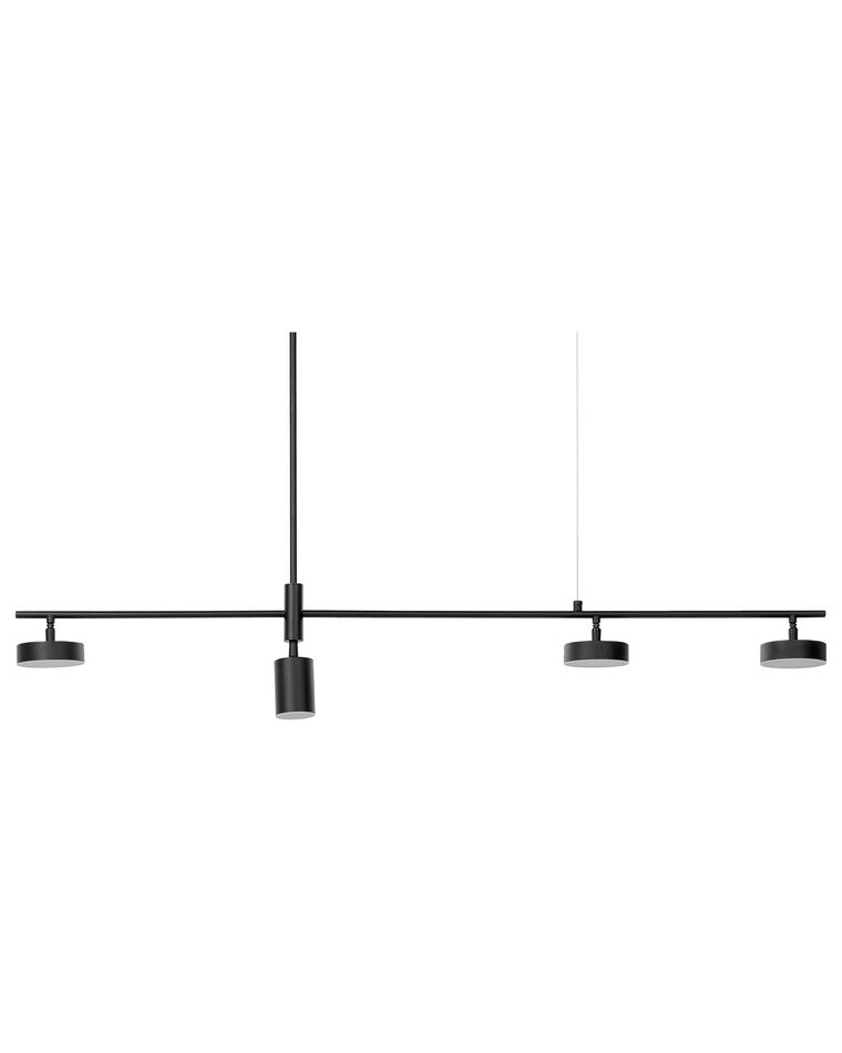 Lampa wisząca 4-punktowa LED metalowa czarna FOYLE _847377