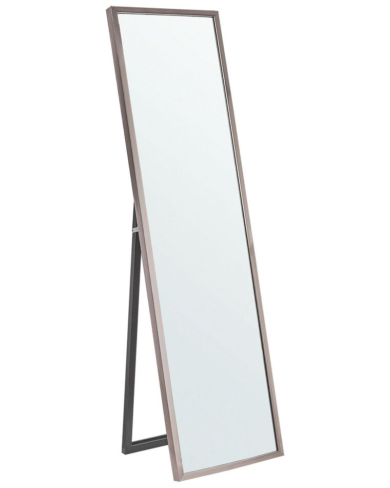 Miroir sur pied rectangulaire 40 x 140 cm argenté TORCY_814060