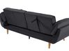 Velvet Sofa Bed Black ASBY_788055