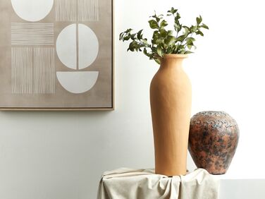 Terracotta Decorative Vase 60 cm Orange MUAR