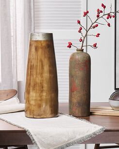 Koristemaljakko terrakotta tumma puu 50 cm CYRENE Koristemaljakko terrakotta tumma puu 50 cm CYRENE