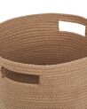 Set of 2 Cotton Baskets Pastel Beige CHINIOT_840469