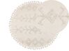 Okrúhly bavlnený koberec ⌀ 140 cm béžový HARRAN_840591