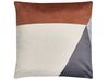 Set of 2 Velvet Cushions Geometric Pattern 45 x 45 cm Multicolour CAMPSIS_810881
