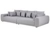 4 Seater Fabric Sofa with Ottoman Grey TORPO_897222