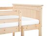Łóżko piętrowe drewniane 90 x 200 cm jasne ALBON_698747