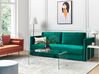 Sofá-cama de 3 lugares com arrumação em veludo verde esmeralda EKSJO_848884