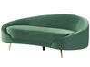 3-Sitzer Sofa Samtstoff smaragdgrün / gold SAVAR_835637