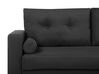 2 Seater Fabric Sofa Black KALMAR_755635