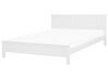 Wooden EU Super King Size Bed White OLIVET_744456
