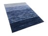 Teppich Wolle blau 160 x 230 cm Kurzflor KAPAKLI_797295