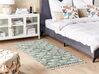 Bavlněný koberec 80 x 150 cm zelený KARS_840533