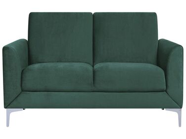 2 Seater Velvet Sofa Green FENES