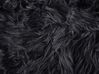 Faux Fur Bedspread 200 x 220 cm Black DELICE_808474