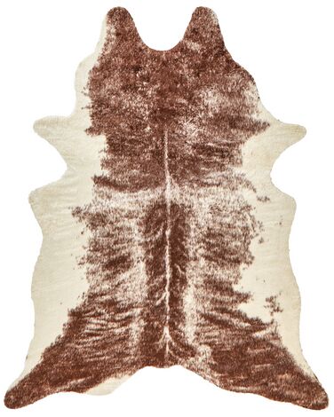 Alfombra de piel sintética marrón 150 x 200 cm ZEIL