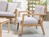4 Seater Acacia Wood Garden Sofa Set Taupe PALLANO_779994