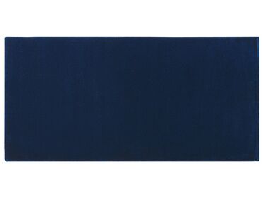 Tappeto viscosa blu scuro 80 x 150 cm GESI II
