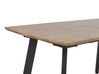  Extending Dining Table 160/200 x 90 cm Dark Wood and Black SALVADOR_785999