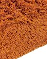 Teppich Baumwolle orange 140 x 200 cm Fransen Shaggy BITLIS_837661