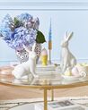 Figurine décorative lapin en céramique blanc 21 cm MORIUEX_851738