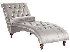 Divaani samettinen vaaleanharmaa MURET