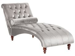 Divaani samettinen vaaleanharmaa MURET Divaani samettinen vaaleanharmaa MURET