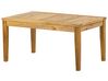 Conjunto de jardín 4 plazas con mesa de madera de acacia clara/gris oscuro PALLANO_823328
