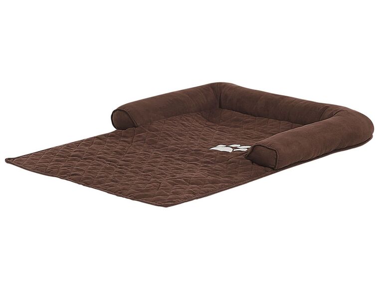 Fabric Dog Sofa Bed 70 x 100 cm Brown BOZAN_783500
