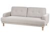 Conjunto de sofás com 4 lugares em tecido taupe TUVE_911831