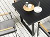 Fekete kihúzható kerti asztal 180/240 x 90 cm VALCANETTO_842921