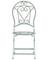 Zestaw 2 krzeseł ogrodowych metalowy zielony TRENTO_774530