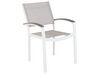 Conjunto de jardim em alumínio mesa e 8 cadeiras cinzentas PERETA_891317