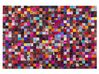 Pestrobarevný patchwork kožený koberec 160x230 cm ENNE_679909