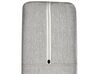 Cama de casal continental com arrumação em tecido cinzento claro 160 x 200 cm ARISTOCRAT_873795