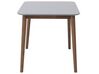 Table de salle à manger en bois d hévéa et gris 118 x 77 cm MODESTO_696608