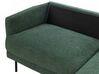 Left Hand 2 Seater Fabric Corner Sofa Dark Green BREDA_895022