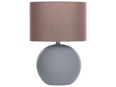 Ceramic Table Lamp Grey AREOSO