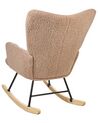 Boucle Rocking Chair Sand Beige OULU_914751