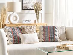 Koristetyyny puuvilla monivärinen 45 x 45 cm BOUVARDIA