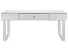 Mirrored Coffee Table with Drawer Silver NESLE_850836