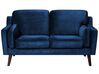 2 Seater Velvet Sofa Navy Blue LOKKA_704367