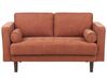 Conjunto de sofás 3 lugares em tecido castanho dourado NURMO_896293