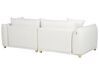 3 Seater Fabric Sofa Off-White LUVOS_885588