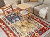 Vlněný kelimový koberec 140 x 200 cm vícebarevný VOSKEHAT_858409
